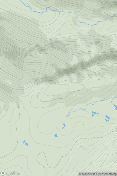 Thumbnail image for Cnoc Gorm [Mallaig to Fort William] showing contour plot for surrounding peak